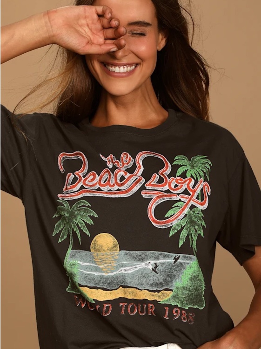 Daydreamer The Beach Boys '88 Boyfriend Tee Extra Small